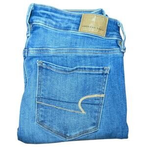 AMERICAN EAGLE Jeans Next Level Stretch Womens 0 Long Juniors AE Denim 28x30.5